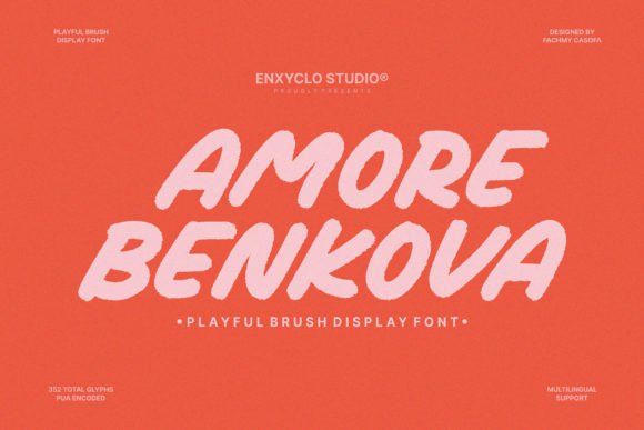 Amore Benkova: The Bold Script Typeface for Modern Editorial Design