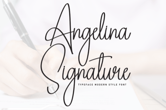 Angelina Signature: The Handwritten Typeface That Elevates Your Brand