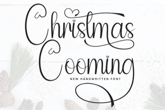 Christmas Cooming: A Handwritten Typeface for Warm Editorial Design