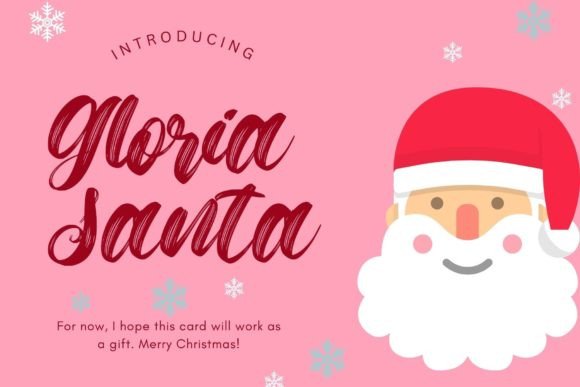 Gloria Santa: The Magical Script Font for Handmade Crafts