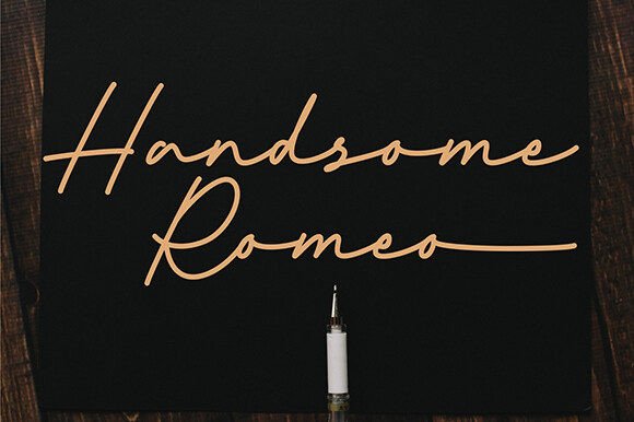 Handsome Romeo: The Elegant Script Font for Professional Branding