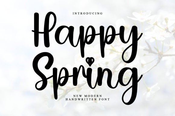 Happy Spring: The Perfect Script Font for Modern Web Design