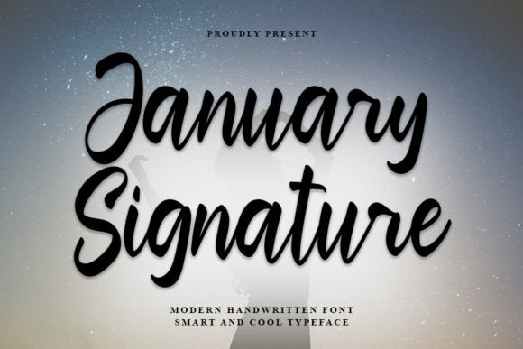 January Signature: A Festive Typeface for Holiday Branding