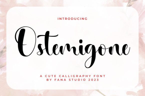 Ostemigone: The Handwritten Font That Elevates Your Brand Identity