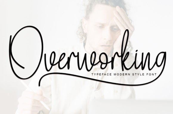 Overworking: A Delicate Handwritten Typeface for Modern Branding