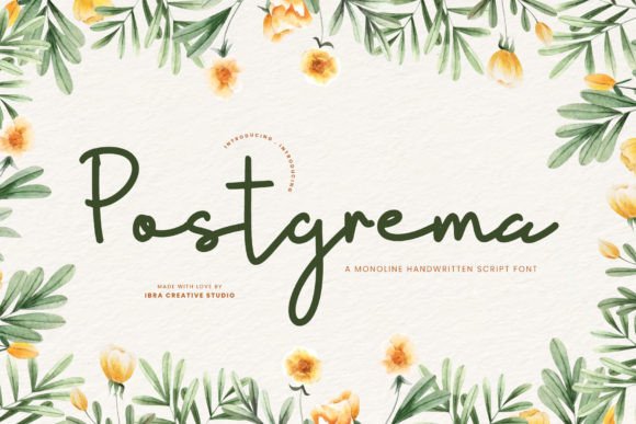 Postgrema: The Perfect Script Font for Handmade Labels and Branding