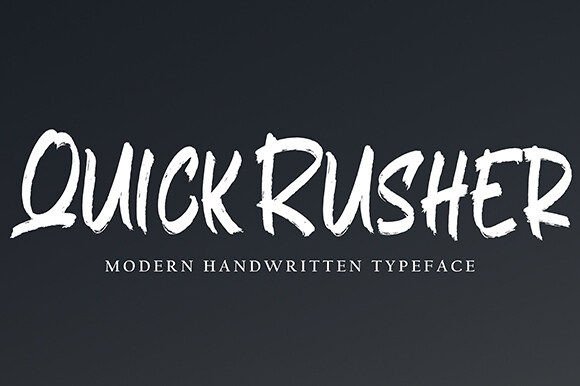 Quick Rusher: The Friendly Script Typeface for Modern Web Design