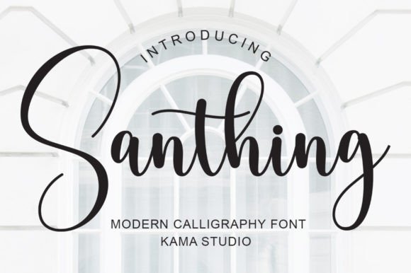 Santhing Typeface: A Sweet Handwritten Font for Branding Projects