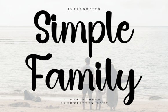 Simple Family: A Soft Script Typeface for Editorial Design