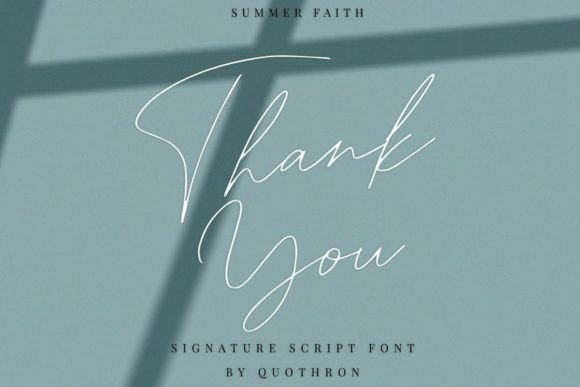 Summer Faith: The Perfect Script Typeface for Polished Branding