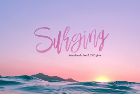 Surging: A Bouncing Script Font for Bold Brand Identity