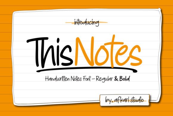 This Notes: A Handwritten Font for Authentic Editorial Design