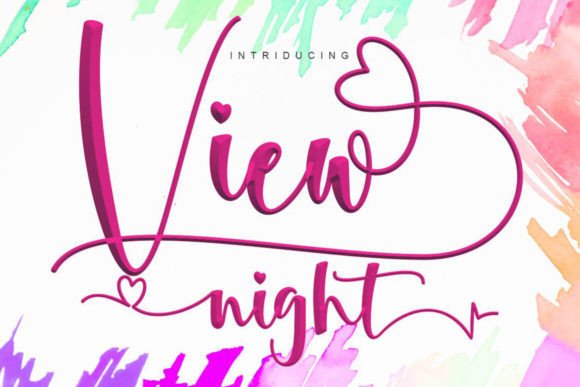 View Night: A Premium Script Font for Dynamic Campaigns