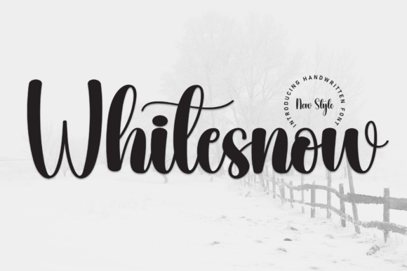 Whitesnow: The Magical Script Font for Polished Brand Identity