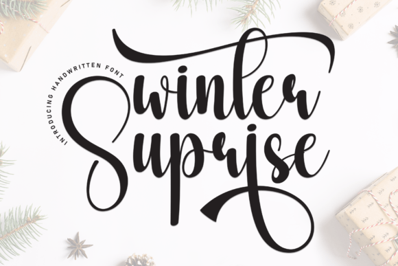 Winter Suprise: A Handwritten Typeface for Warm Brand Identities
